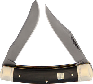 Rough Rider Moose High Carbon Steel Black G10 Handle Folding Blade Knife 1569