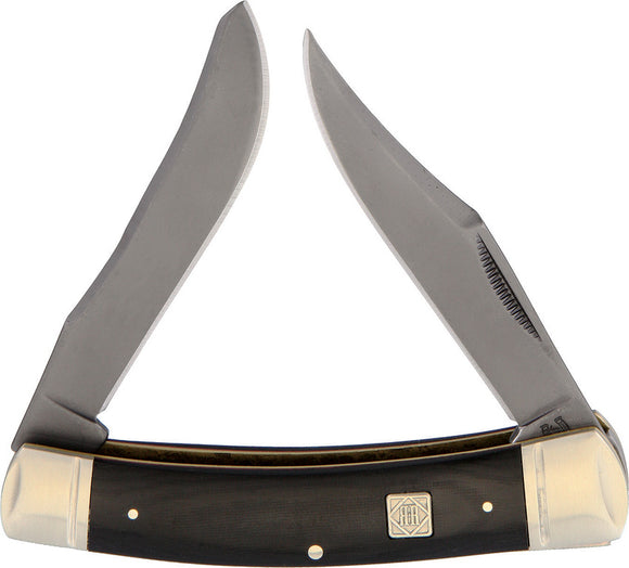 Rough Rider Moose High Carbon Steel Black G10 Handle Folding Blade Knife 1569