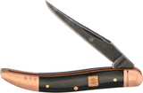 Rough Rider Baby Toothpick Copper Bolster Black Bone Folding Blade Knife 1588