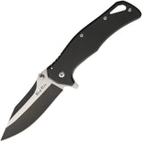Rough Rider Black Linerlock A/O Stainless Aluminum Handle Folding Knife 1600