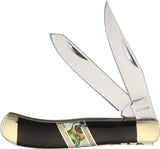Rough Rider Premium Select Baby Trapper Buffalo Horn Folding Blade Knife 1694