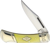 Rough Rider Classic Carbon Lockback Yellow Folding Pocket Knife 1738