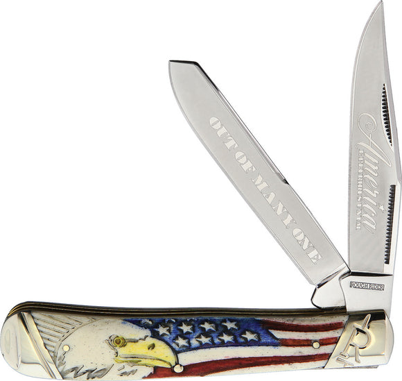 Rough Ryder America Trapper USA Folding Pocket Knife 1776