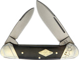 Rough Rider Titanium Series Canoe Black Bone 440A SS Folding Pocket Knife 1782