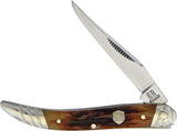Rough Rider Toothpick Brown Stag Bone Handle Stainless Folding Blade Knife 1792