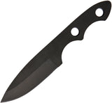 Rough Rider Black 7" One Piece G10 Handle Fixed Blade Clam Packed Knife 1814