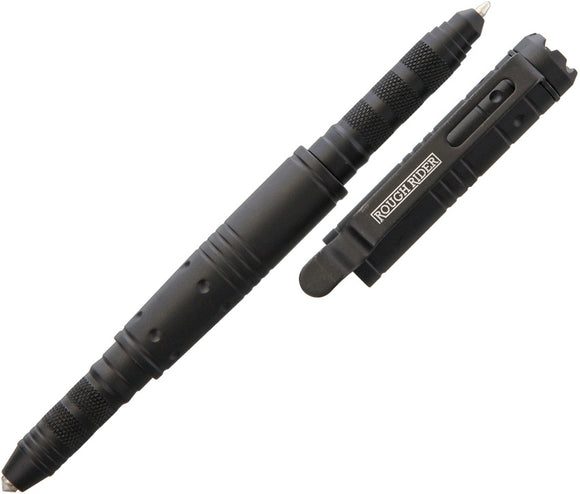 Rough Rider Black Aluminum Body Standard Ink Glass Breaker Tactical Pen 1864