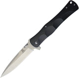 Rough Rider Linerlock Stainless Folding Blade Black G10 Handle Knife 1871