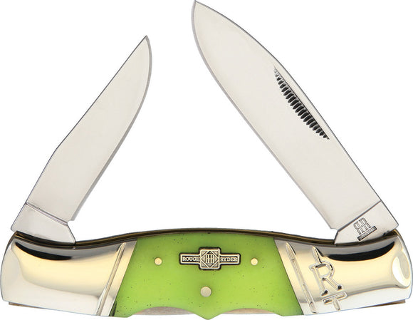 Rough Ryder Moon Glow Double Lockback Folding Pocket Knife 1898