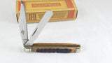 Rough Rider Doctors Brown Jigged Bone Clip & Spatula Folding Pocket Knife 1904