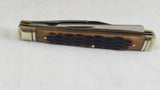 Rough Rider Doctors Brown Jigged Bone Clip & Spatula Folding Pocket Knife 1904