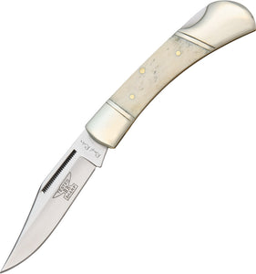 Rough Ryder White Bone Lockback Folding Pocket Knife 192