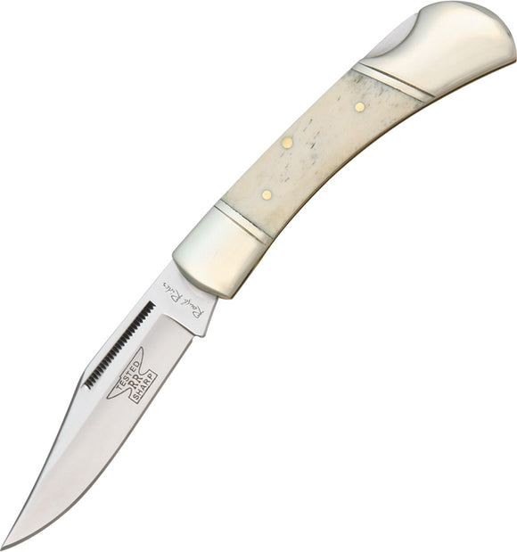 Rough Ryder White Bone Lockback Folding Pocket Knife 192