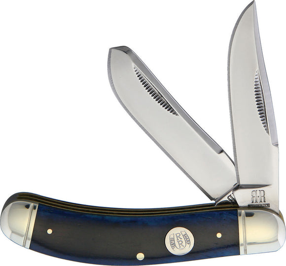 Rough Rider Blue Smooth Bone Sowbelly Stainless Folding Knife 1951