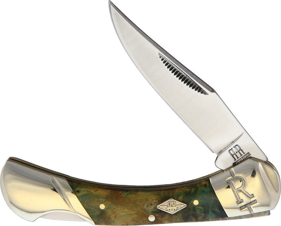 Rough Ryder Artisan Wood Lockback Folding Pocket Knife 1967