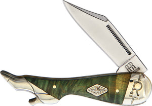 Rough Ryder Leg Knife Artisan Wood Folding Pocket Knife 1968