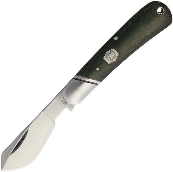 Rough Ryder Cotton Sampler Green Micarta Folding Pocket Knife 1992