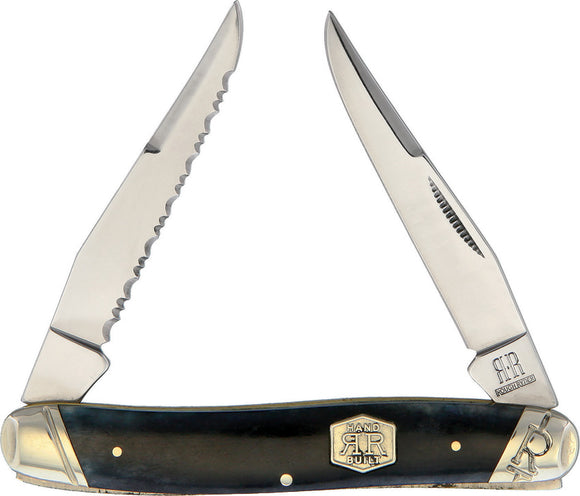 Rough Ryder Black Carnivore Jack Folding Pocket Knife + Pouch 2020