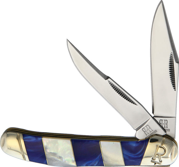 Rough Ryder Copperhead Blue Ocean Folding Pocket Knife 2026