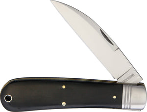 Rough Ryder Black Slip Joint Folding Pocket Knife 2038