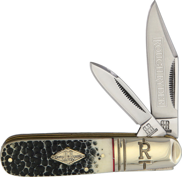 Rough Ryder Barlow Buckshot Bone Folding Pocket Knife 2041