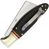 Rough Ryder Highland Black G10 Folding Stainless Cleaver Pocket Knife 2044