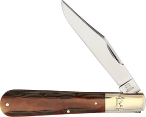 Rough Ryder High Plains Large Barlow Brown Bone Folding Stainless Knife 2046