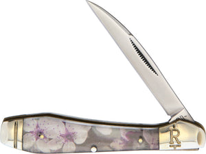 Rough Ryder Cherry Blossom Folding Stainless Wharncliffe Pocket Knife 2094