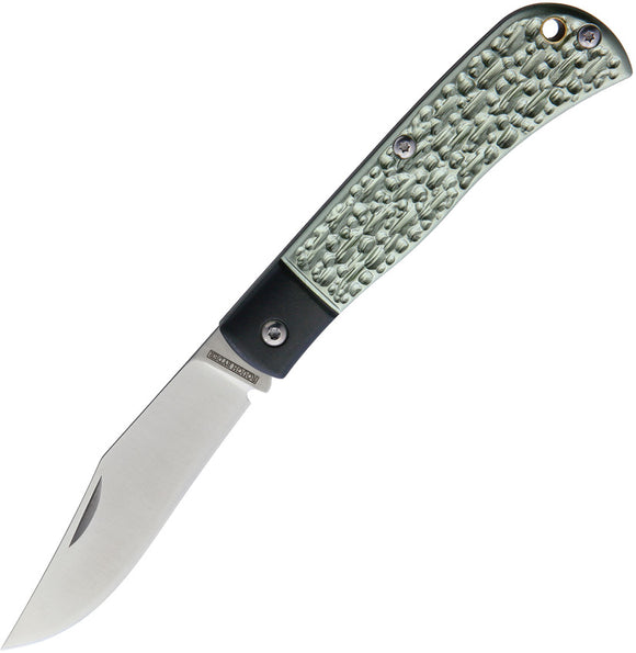 Rough Ryder Slip Joint Green Aluminum Folding VG-10 Stainless Pocket Knife 2107