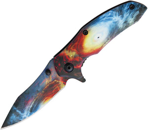 Rough Ryder Galaxy Black Hole Linerlock Folding Pocket Knife 2128