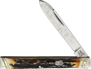 Rough Ryder Doctors Knife Cinnamon Stag Folding Pocket Knife 2158