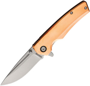 Rough Ryder Copper Linerlock Folding VG-10 Stainless Drop Pt Pocket Knife 2164