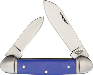 Rough Ryder Canoe Blue G10 Folding Stainless Spear/Pen Pocket Knife 2172