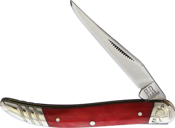Rough Ryder Baby Toothpick Red Smooth Bone Folding Stainless Pocket Knife 2228