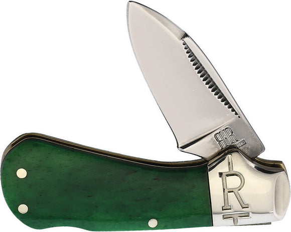 Rough Ryder Cub Lockback Green Smooth Bone Folding Pocket Knife 2231