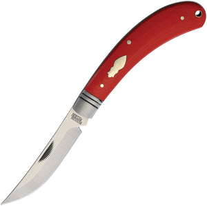 Rough Ryder Bow Trapper Red G10 Folding Stainless Clip Point Pocket Knife 2257