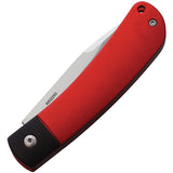 Rough Ryder APTA Knife Slip Joint Black & Red Aluminum Folding Stainless 2282