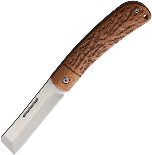 Rough Ryder APTA Pocket Knife Slip Joint Copper Folding VG-10 Cleaver Blade 2283