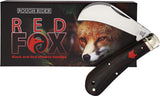 Rough Ryder Red Fox Hawkbill Red & Black Micarta Folding Stainless Knife 2295