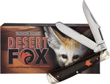 Rough Ryder Desert Fox Trapper Orange & Black Micarta Folding Pocket Knife 2300