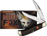 Rough Ryder Desert Fox Jumbo Trapper Orange & Black Micarta Folding Knife 2305