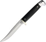 Rough Ryder Small Highland Black G10 Stainless Clip Point Fixed Blade Knife 2377