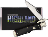 Rough Ryder Highland Large Swing Guard Black Micarta Folding Pocket Knife 2382