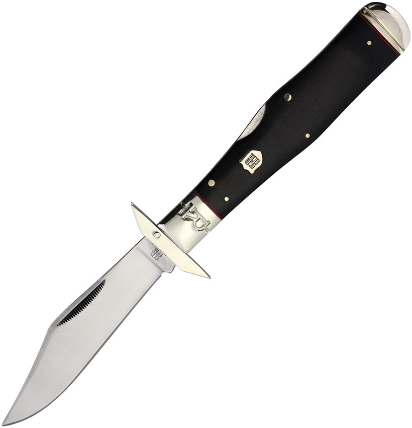 Rough Ryder Highland Large Swing Guard Black Micarta Folding