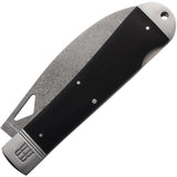 Rough Ryder Damascus Sous Chef Pocket Knife Lockback Black G10 Wharncliffe 2387