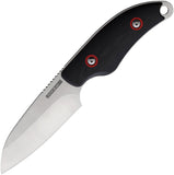 Rough Ryder Black & Red G10 Stainless Drop Pt Fixed Blade Knife w/ Sheath 2397