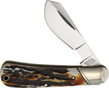 Rough Ryder Cotton Sampler Cinnamon Stag Bone Handle Folding Pocket Knife 2426