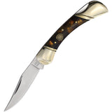 Rough Ryder Lockback Faux Tortoise Folding Stainless Clip Pt Pocket Knife 2444