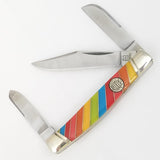 Rough Ryder Lollipop Stockman Multi-Colored Folding Stainless Pocket Knife 2464