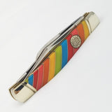 Rough Ryder Lollipop Stockman Multi-Colored Folding Stainless Pocket Knife 2464